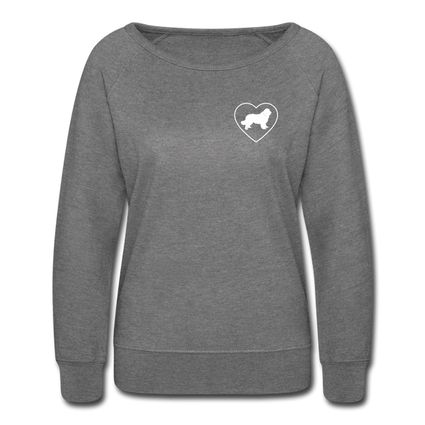 I Heart Newfoundlands! | Sweatshirt | Women - heather gray