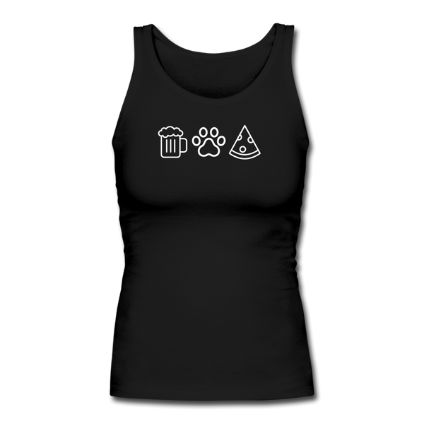 Beer, Pets, & Pizza | Comfort Tank Top | Women - black